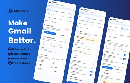 Make Gmail better MailDock promo card